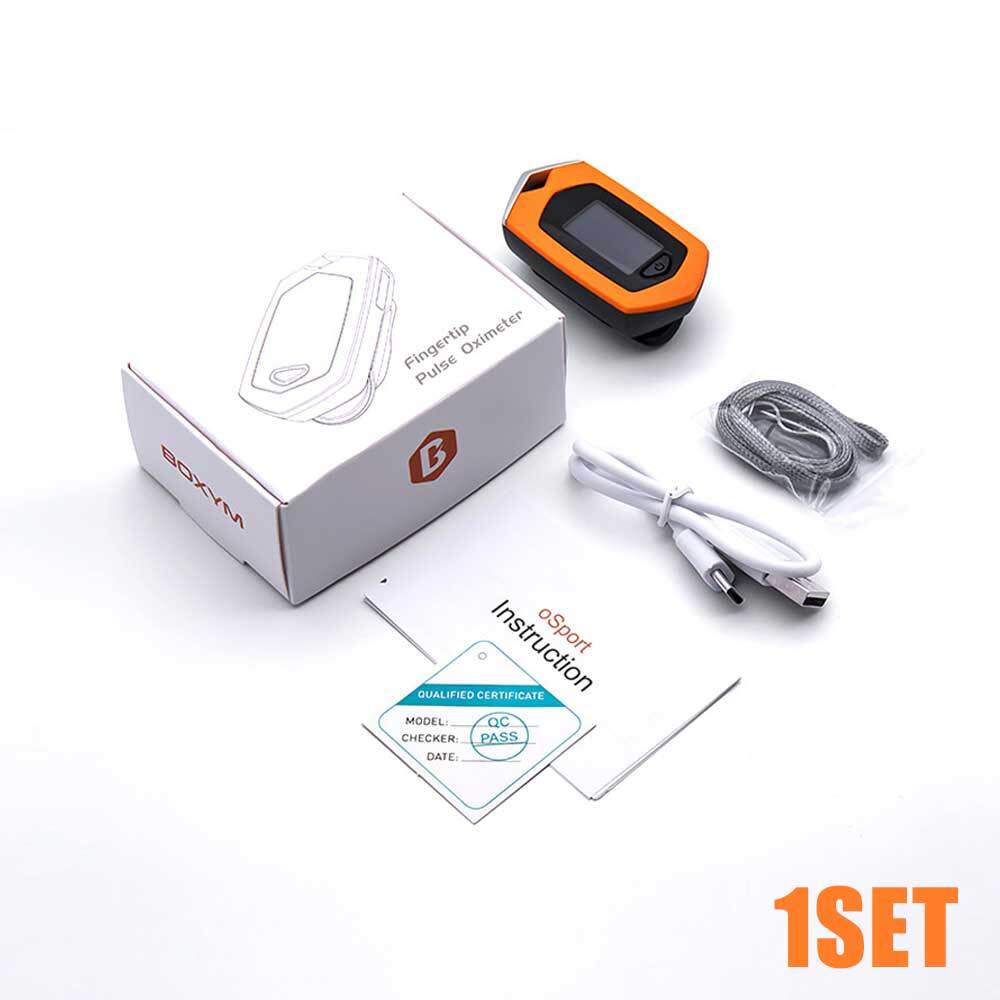 Medical Rechargeable Finger Pulse Oximeter OLED Blood Oxygen Heart Rate Monitor