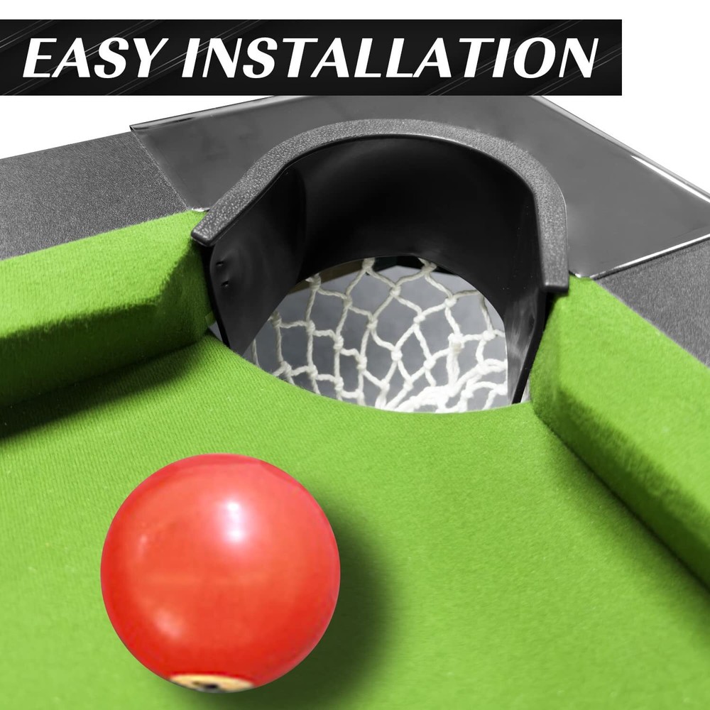 Pool Table Pocket Liners 6 Pc Billiards Liners Replacements 4 Corner 2 Side P...