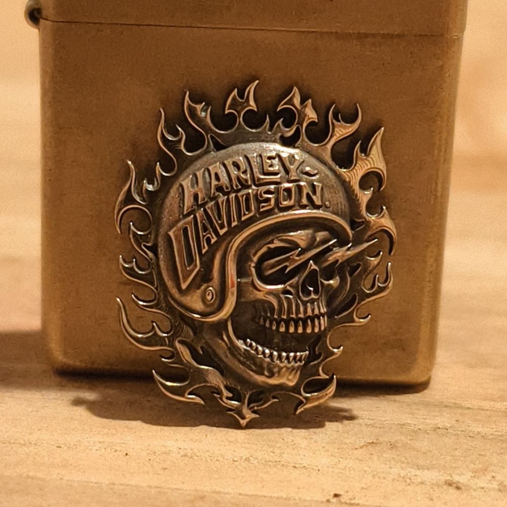 Brass High-Quality Skull Kerosene Lighter Decal