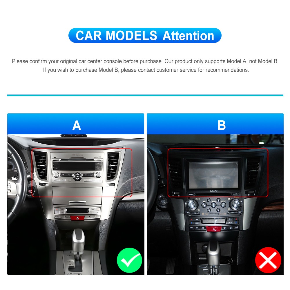 For Subaru Legacy Outback 2009-2014 2+64G Android15 Carplay Car Stereo Radio GPS