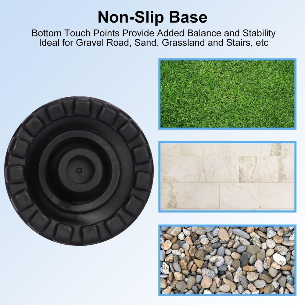 supregear Cane Tip (8-Pack), 3/4 Inch Diameter Non-Slip Replacement