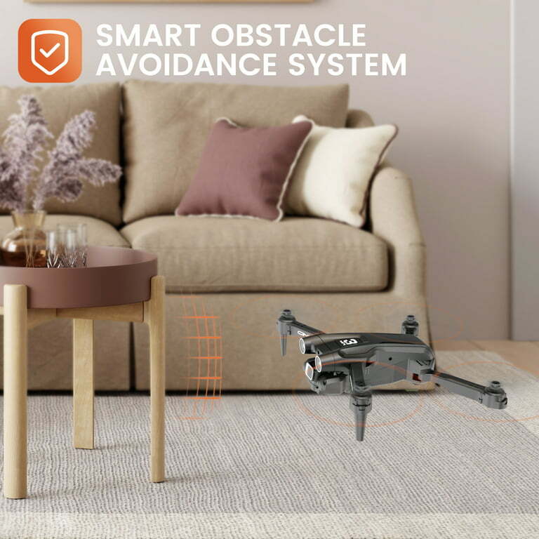 DEERC D96 Drone with 4K UHD Dual Camera Foldable Quadcopter Obstacle Avoidance v