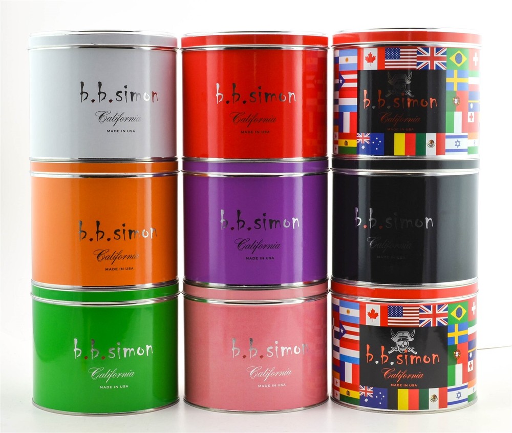 Authentic BB Simon Belt Single Storage Tin Can Multiple Colors 6 Inch Pre-Owned