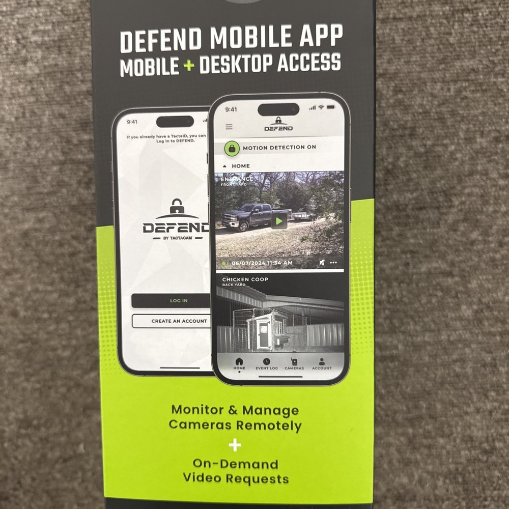 Tactacam Defend Cellular Security Camera DFD-GRD01