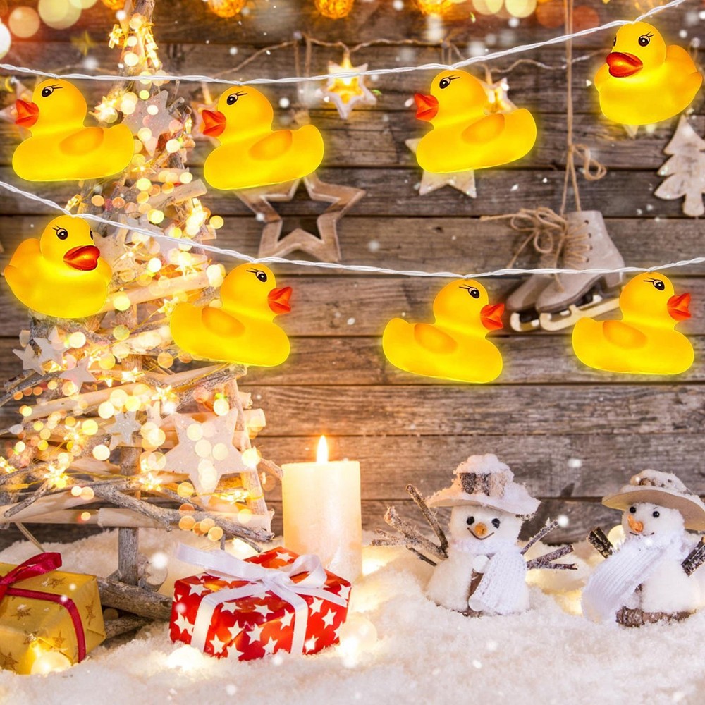 Garden Hanging String Light Cartoon Duck Ambient String Light for Indoor active
