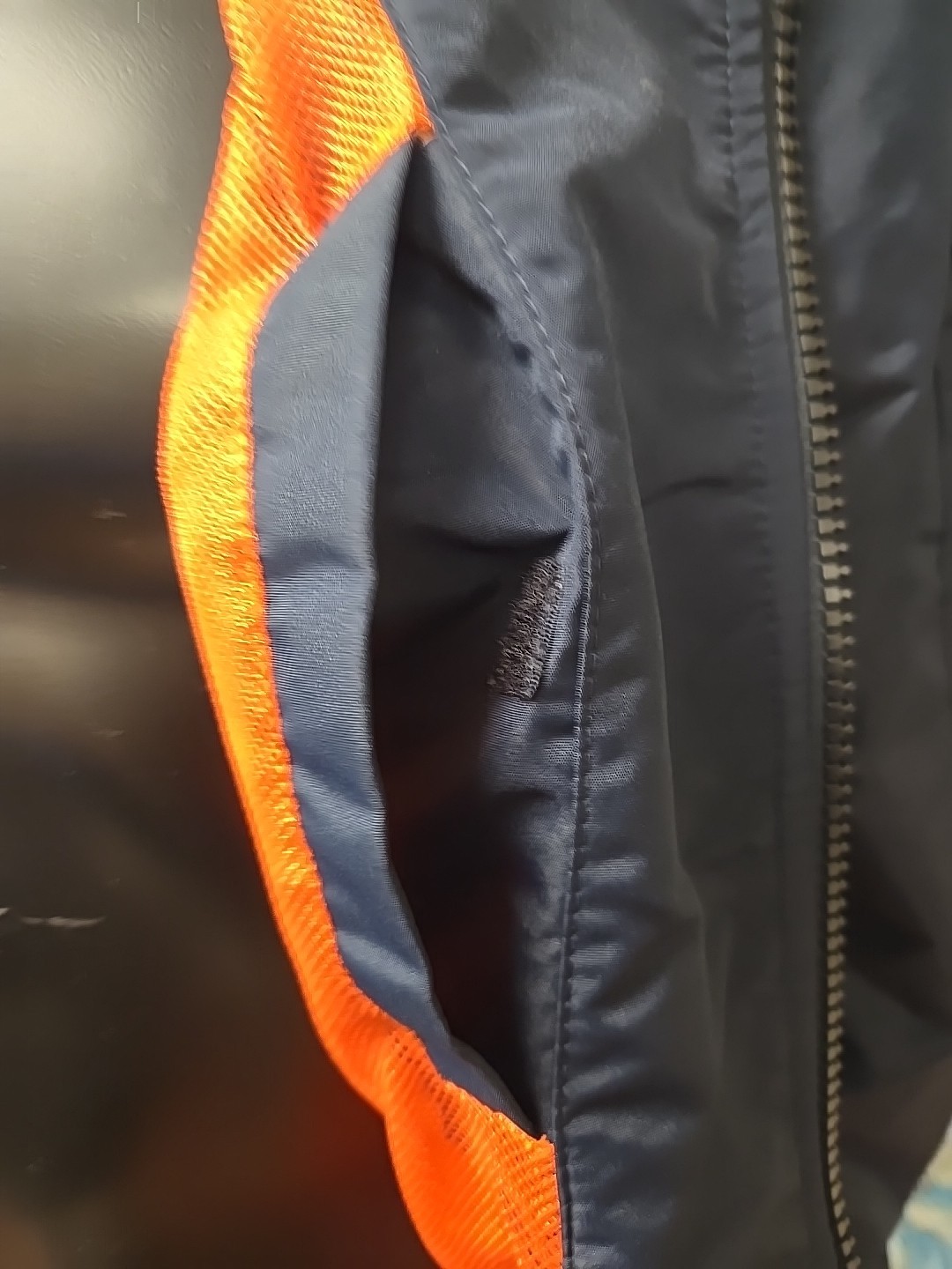 Michael Kors Men's Size Large Talson Bomber Jacket Midnight Blue