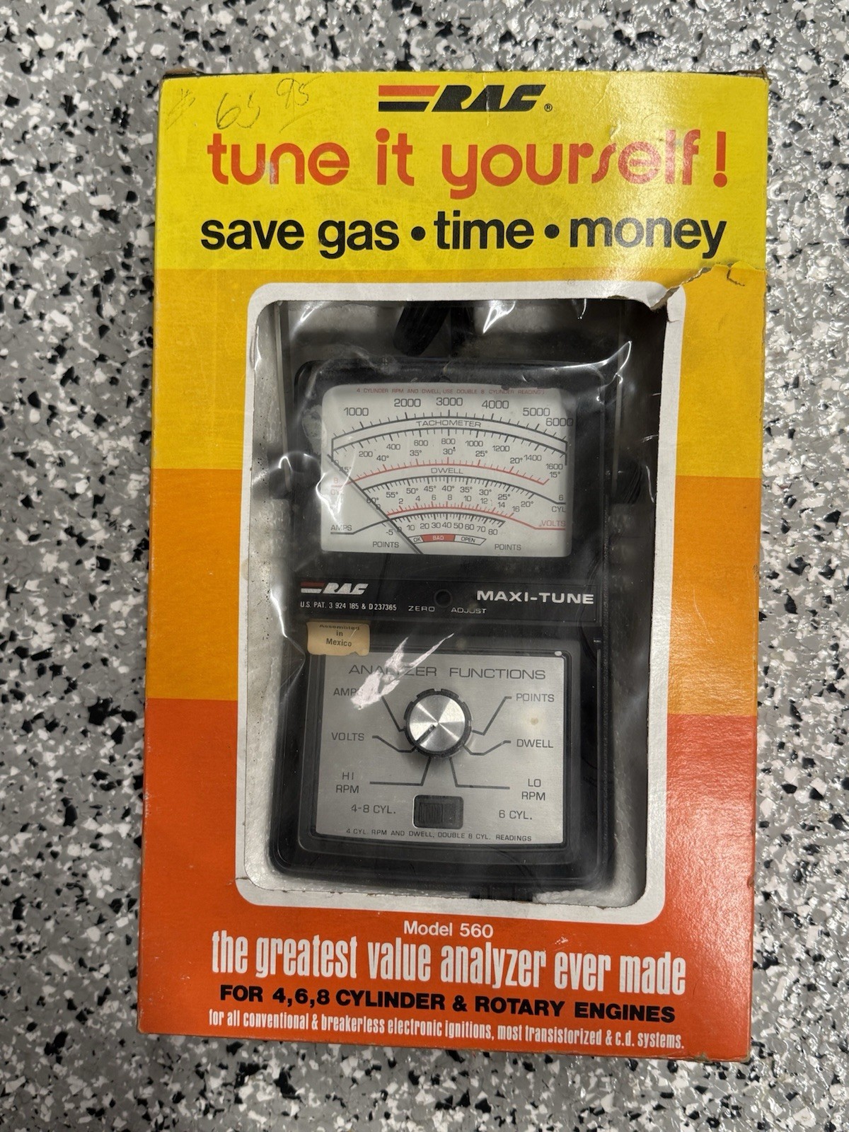 RAC Ignition Analyzer Maxi-Tune Dwell/ Tach Model 560 NOS New In Box