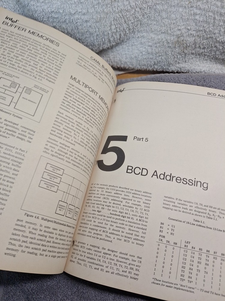 The Intel Memory Design Handbook August 1973 Vintage Computing Chips Ram Rom