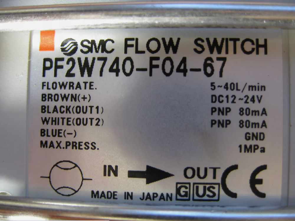 SMC water flow switch PF2W740-F04-67
