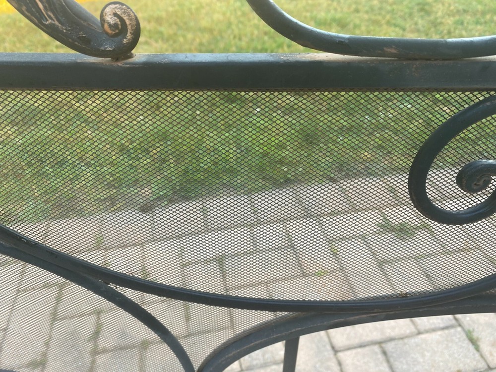 Antique Wrought Iron Fireplace Screen