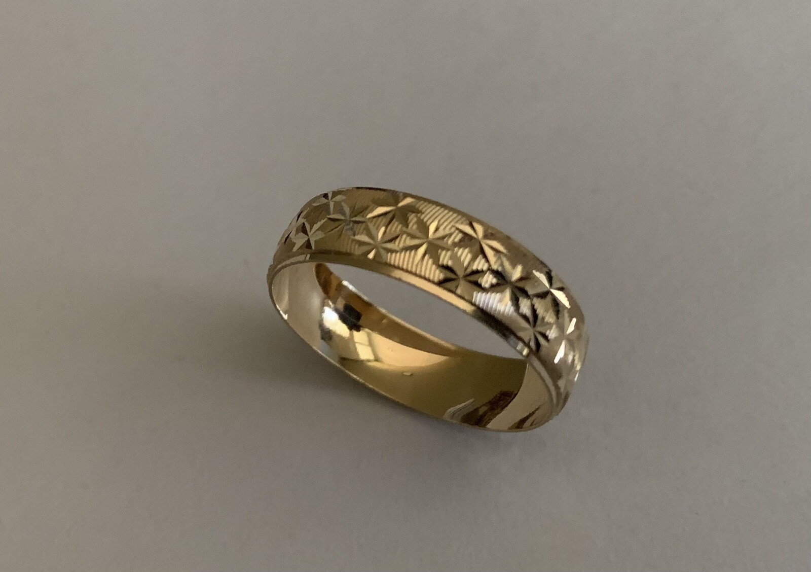 14K yellow solid Gold band Ring Men's Women's Wedding Engagement 6mm size 5-13