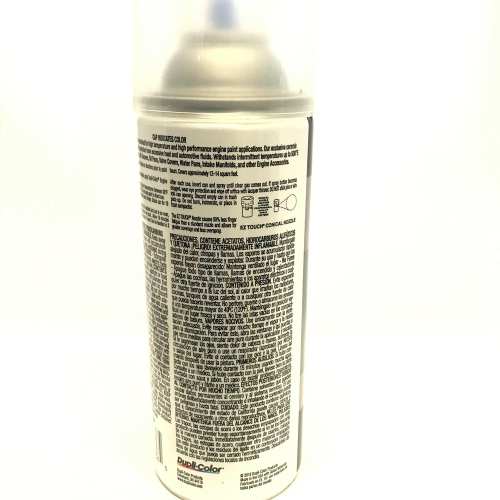 Duplicolor DE1636-3 PACK Engine Enamel with Ceramic Gloss Clear color - 12 oz