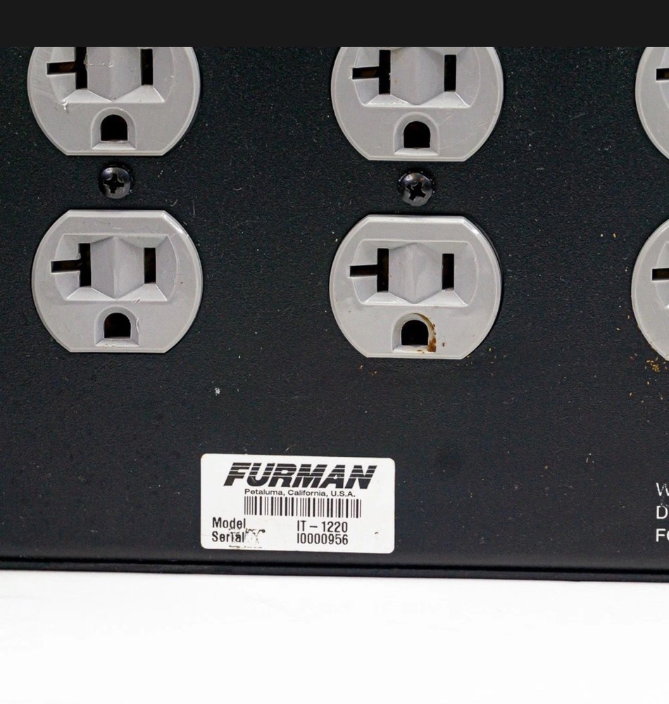 Furman IT-1220 Studio-Grade Power Conditioner – Rock-Solid Protection