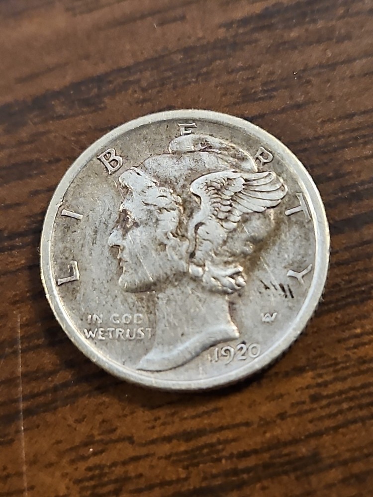 1920-S Mercury Silver Dime