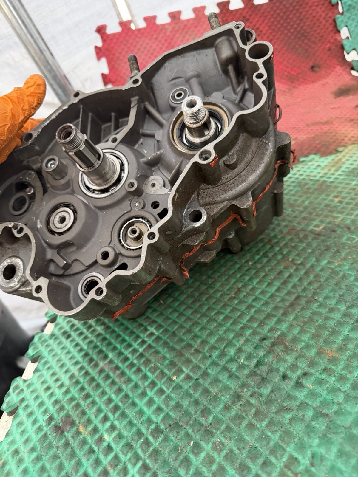 1999 07 KTM 125 250 SX 125SX Engine Crankcase Set Carter Block Half Bottom End