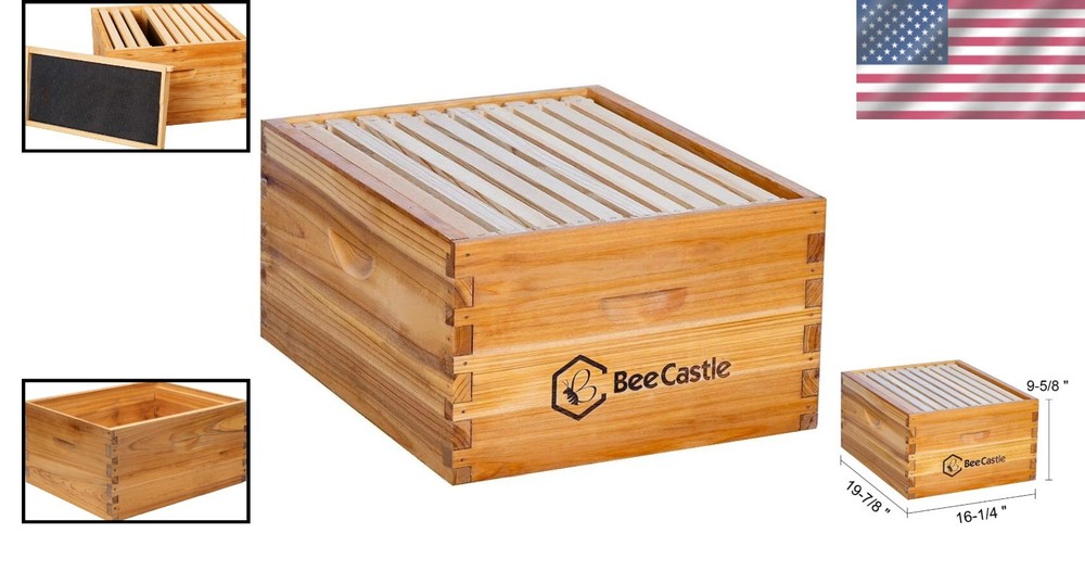 Langstroth Deep Box Frames Beehive Kit
