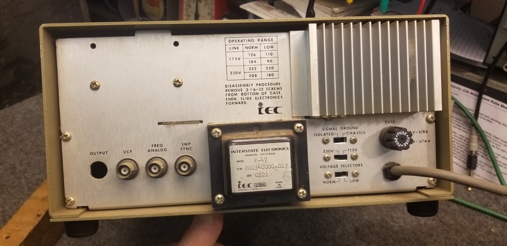 Interstate F47 Sweep Function Generator High Voltage Log/Lin Free Shipping