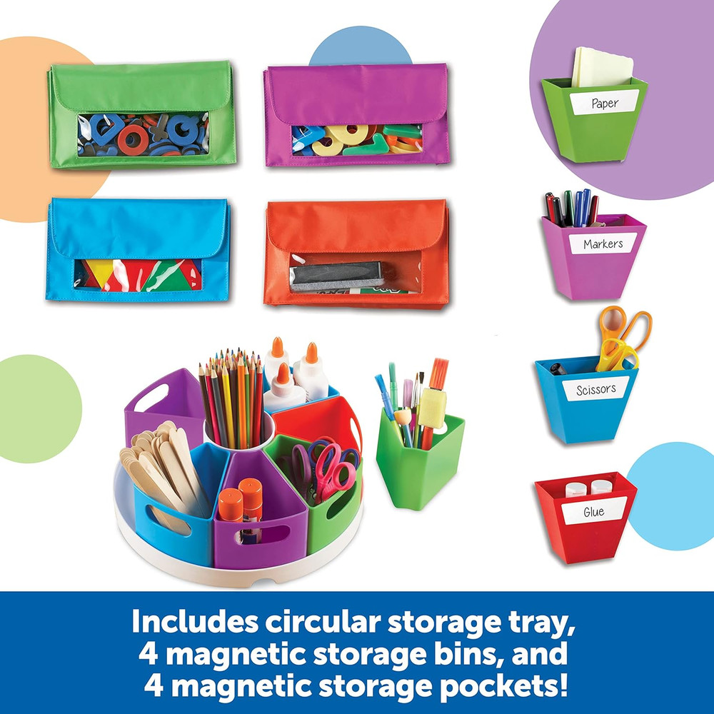 Create-A-Space Storage Bundle, Home School Set, Classroom Accessories, Ages 3+