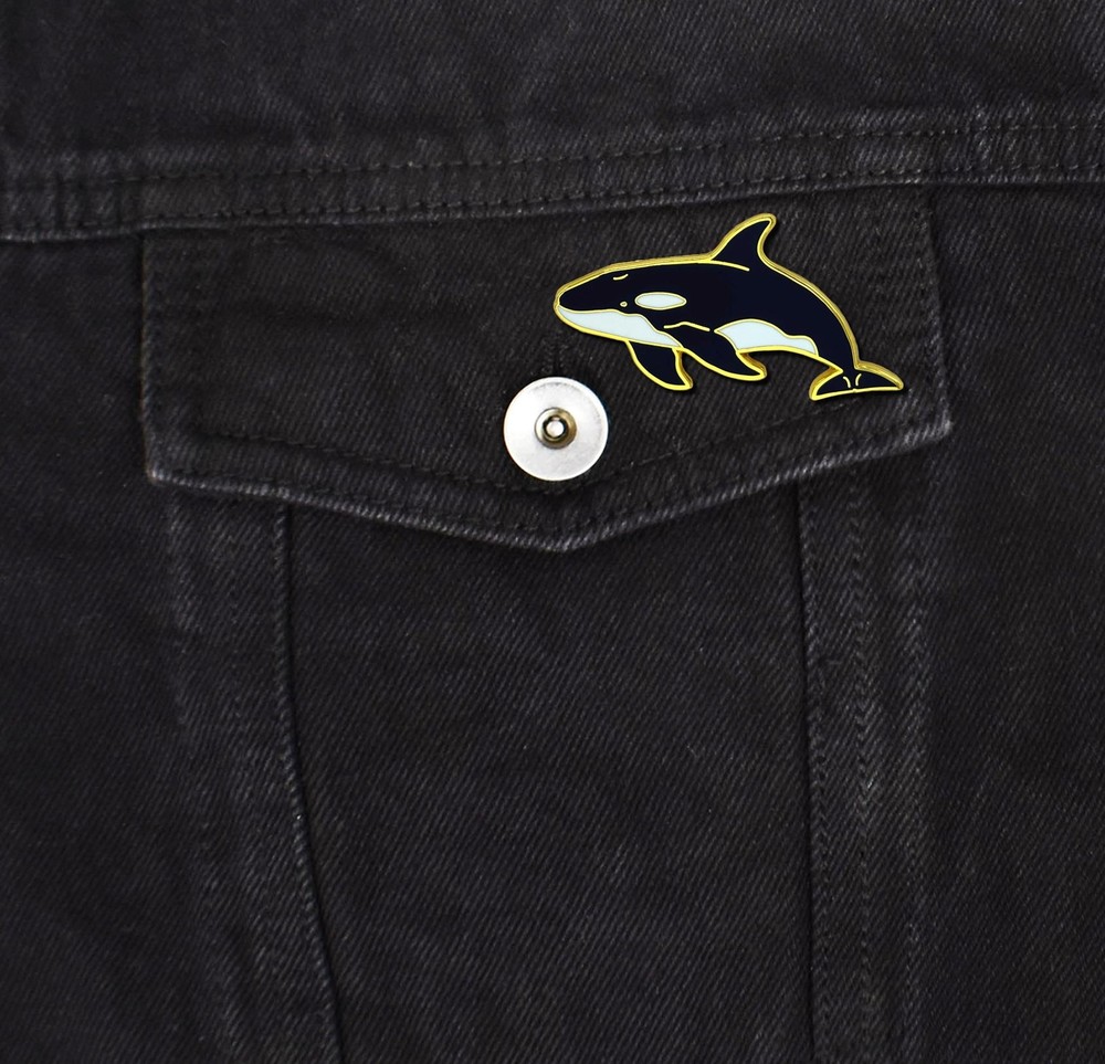 Orca Whale Enamel Pin