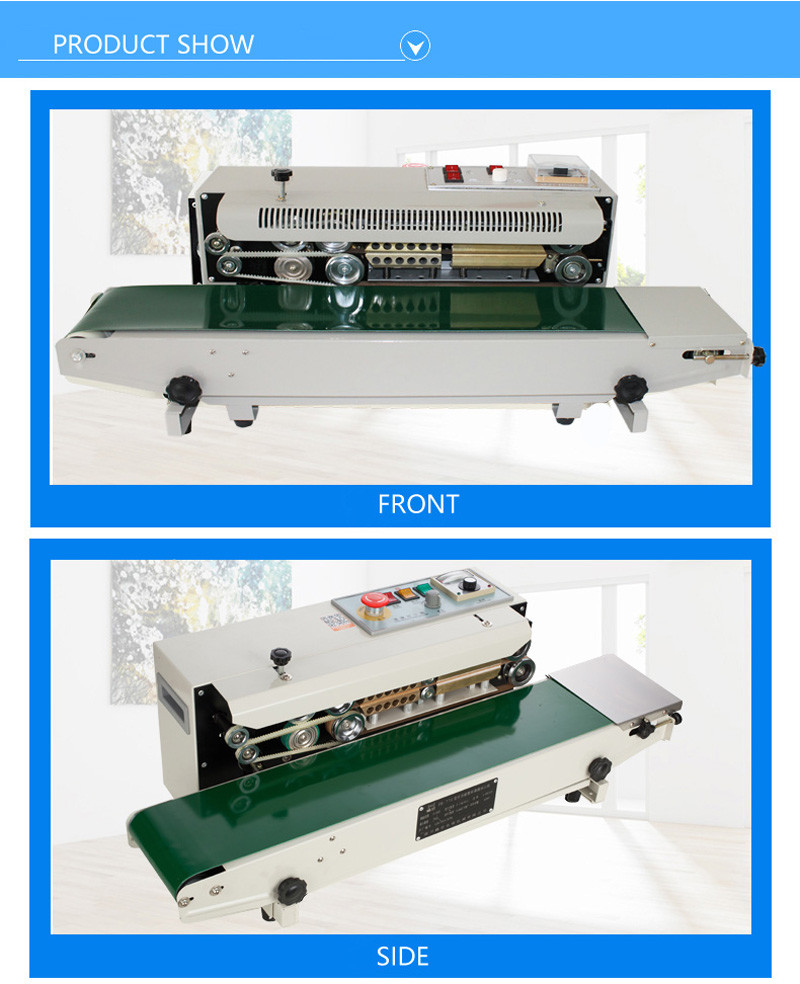 FR-770 Mode Upgrades Big Power Motor 110V Horizontal Continuous Sealer Machine