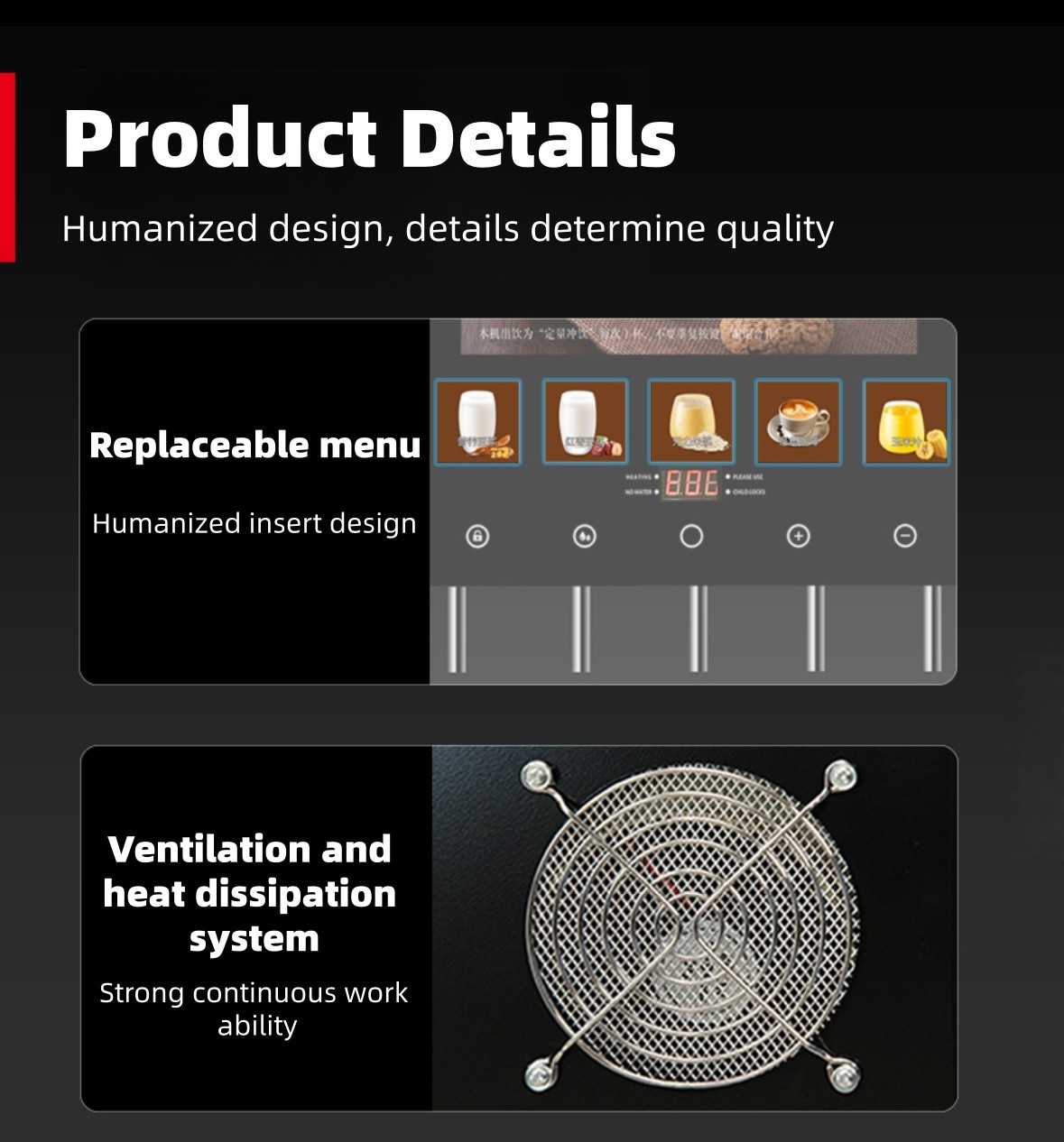 4 Flavors Office Coffee Machine Commercial Coffee Machine Instant Coffee Maker