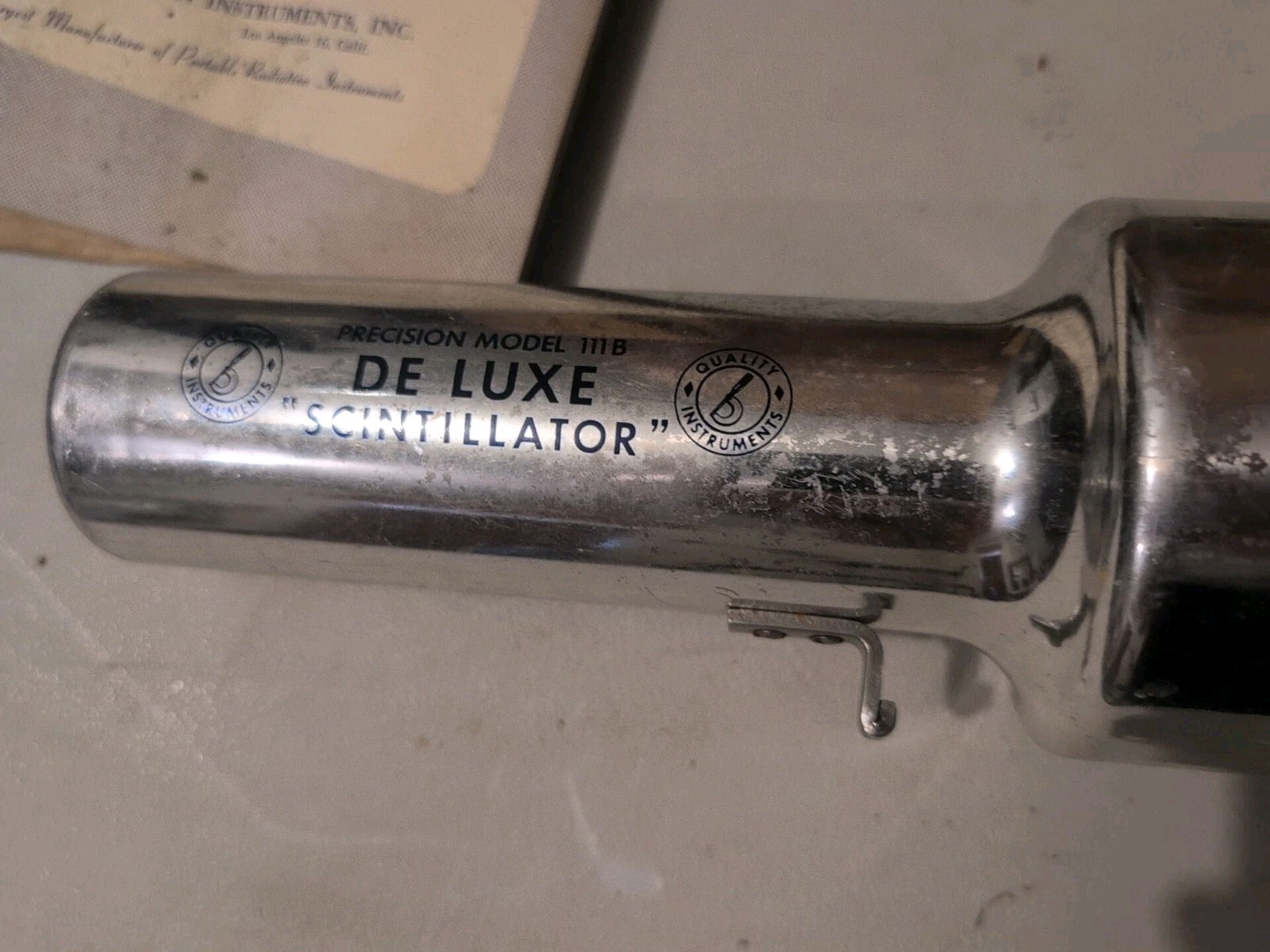 VTG AS-IS Precision Scintillator Chrome Ray Gun Radiation Detector Ghost Quack