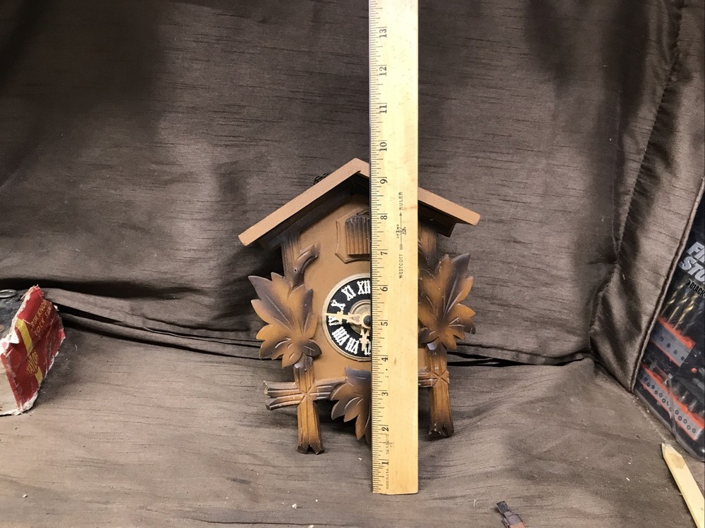 Vintage Wooden German Cuckoo Clock Untested