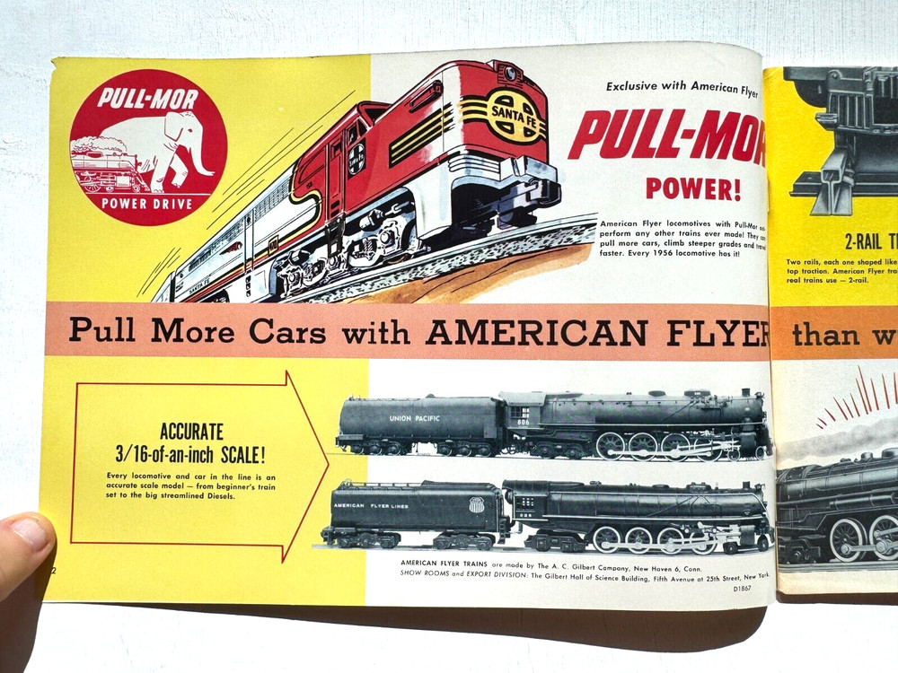 1956 Gilbert American Flyer Model Train Catalog- Perfect