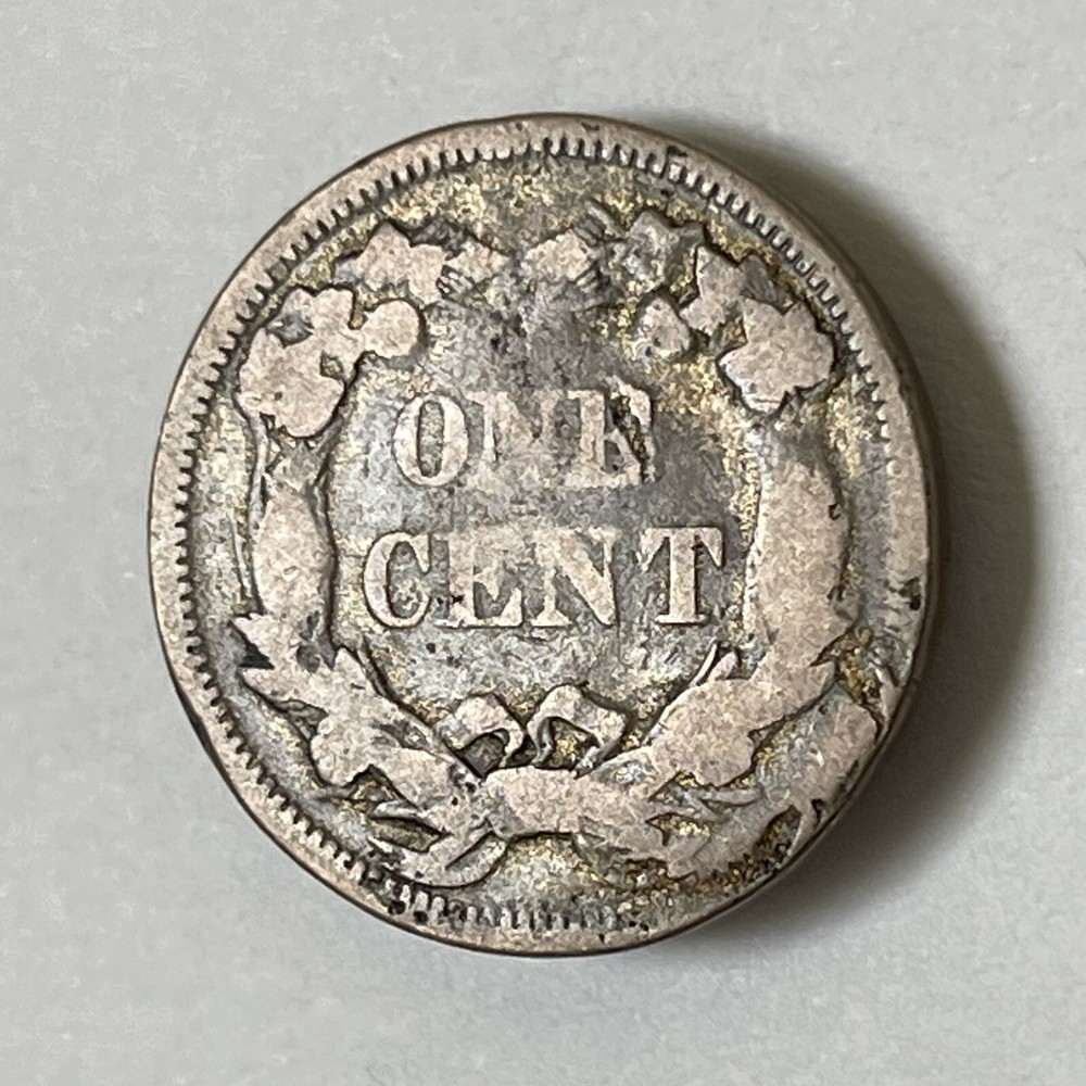 1858 Flying Eagle Small Cent - Large Letters Variety with Average Wear