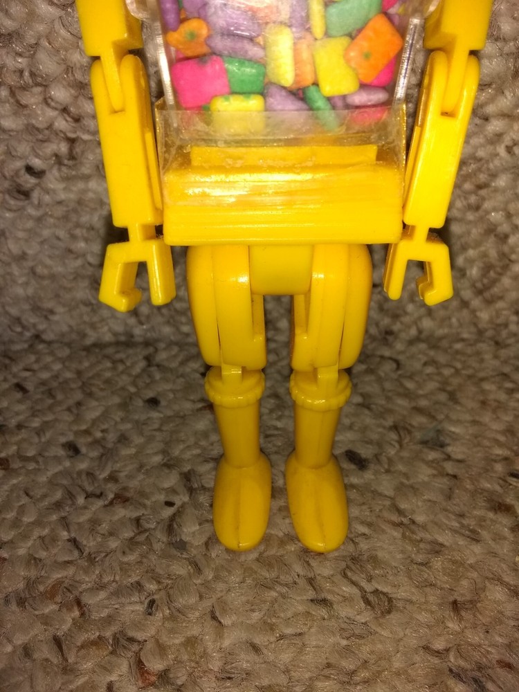 EXTREMELY RARE 1970/80s Chiclets TINY Chewing Gum Container Storage ROBOT (Pez)