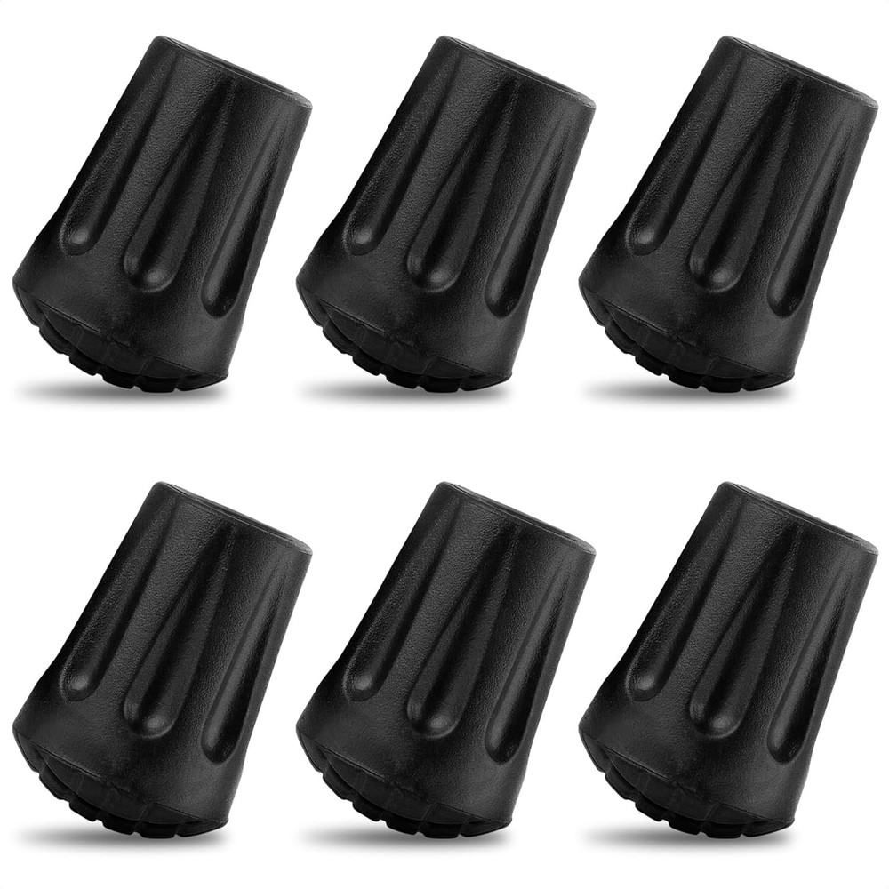 Park Ridge 6-Pack Hiking Pole Tips - Durable Rubber Replacement Tips for Trek...
