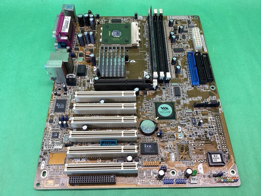 ASUS A7V600 Motherboard & AMD Athlon CPU Processor + RAM - Socket 462 - UNTESTED