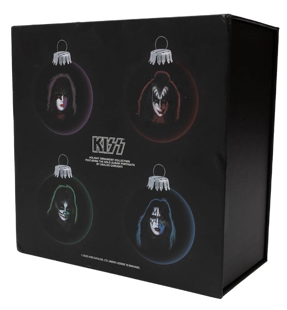 KISS Ornament Box Set - 4 ornaments Solo Albums artwork NEW Ace Peter Gene Paul