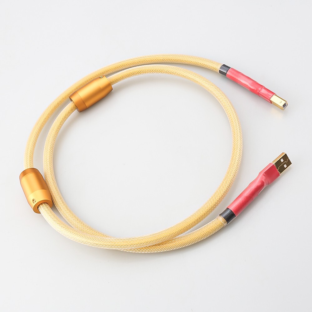Hi-end OCC Silver-plated USB audio cable Data USB Hifi cable DAC A-B USB cable