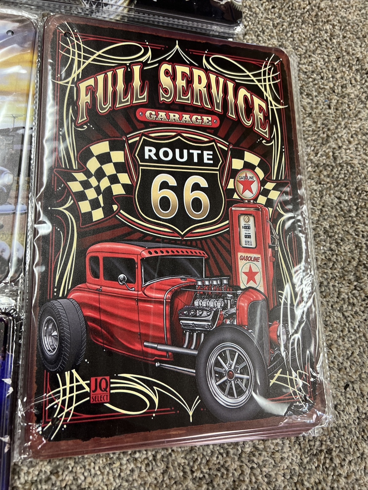 wall Sign decor tin metal plates set of 13 motorcycle Harley Davidson Indian New