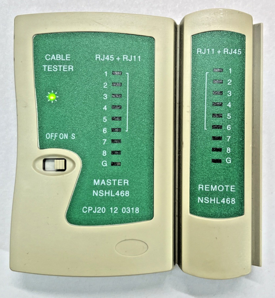 Master NSHL468 Cable Tester for Network Connection Check with Remote - Portable