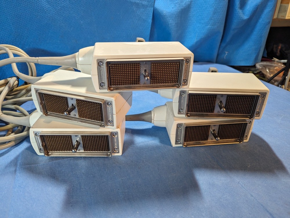 LOT OF FIVE Siemens VFX9-4 Linea Array Ultrasound Transducers (REF: 05936237)