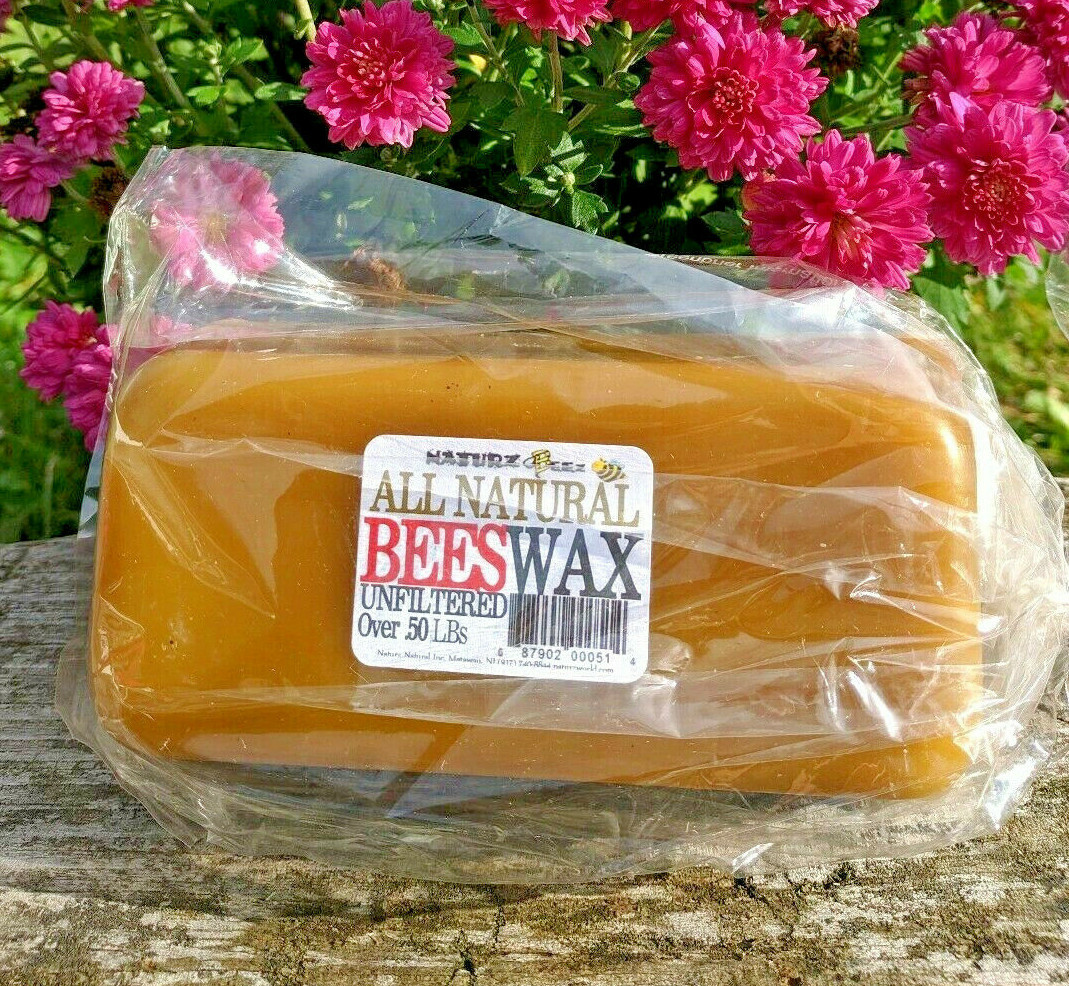 BEESWAX BLOCK 100% NATURAL UNFILTERED 0.75lbs or more