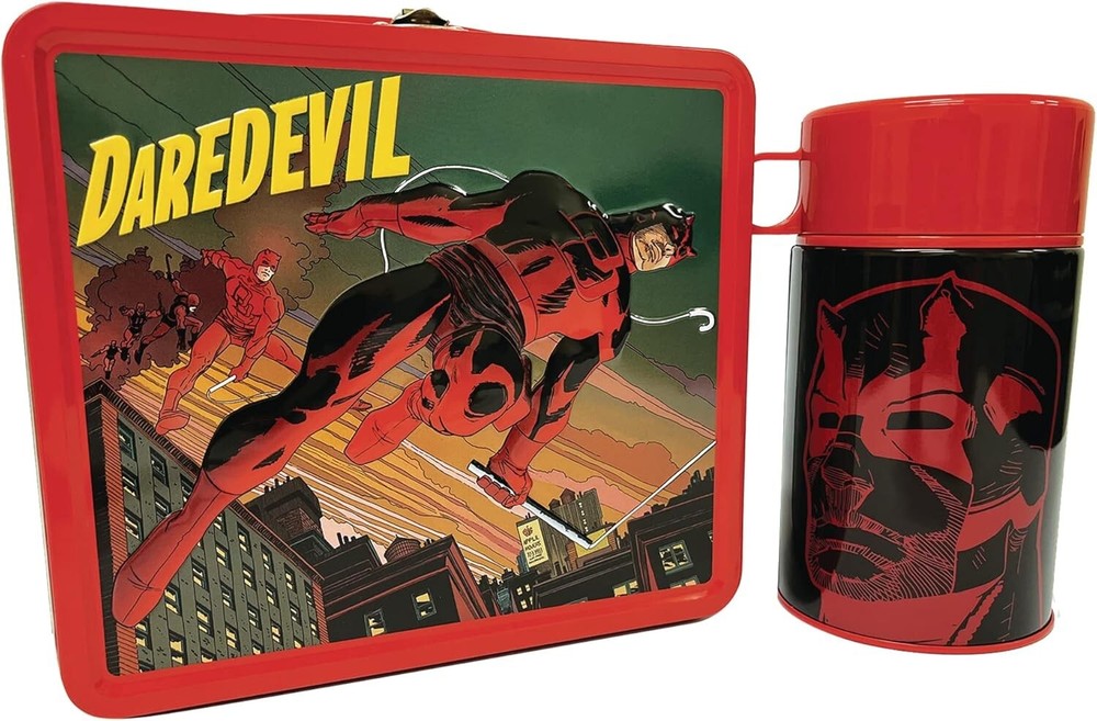 MARVEL Comics DAREDEVIL LUNCH BOX & THERMOS Previews Exclusive NEW