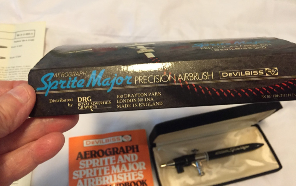 Devilbiss Aerograph Sprite Major Airbrush with Instruction Manual