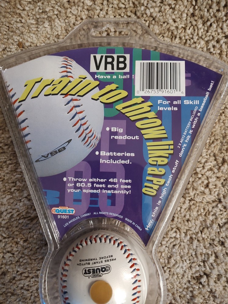Virtual Speed Baseball Toyquest Monitors Ball Speed MPH Digital