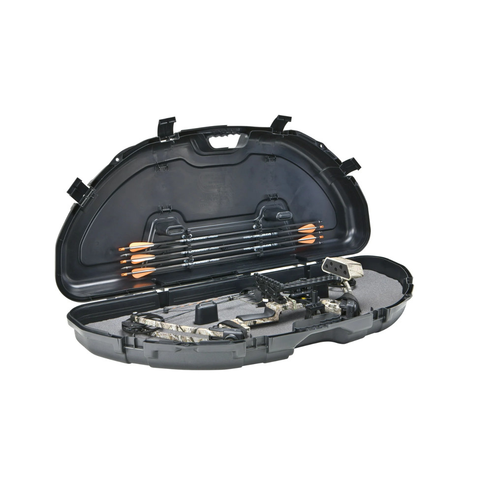 Protector Compact Bow Case Hard Archery Storage Lockable, Black