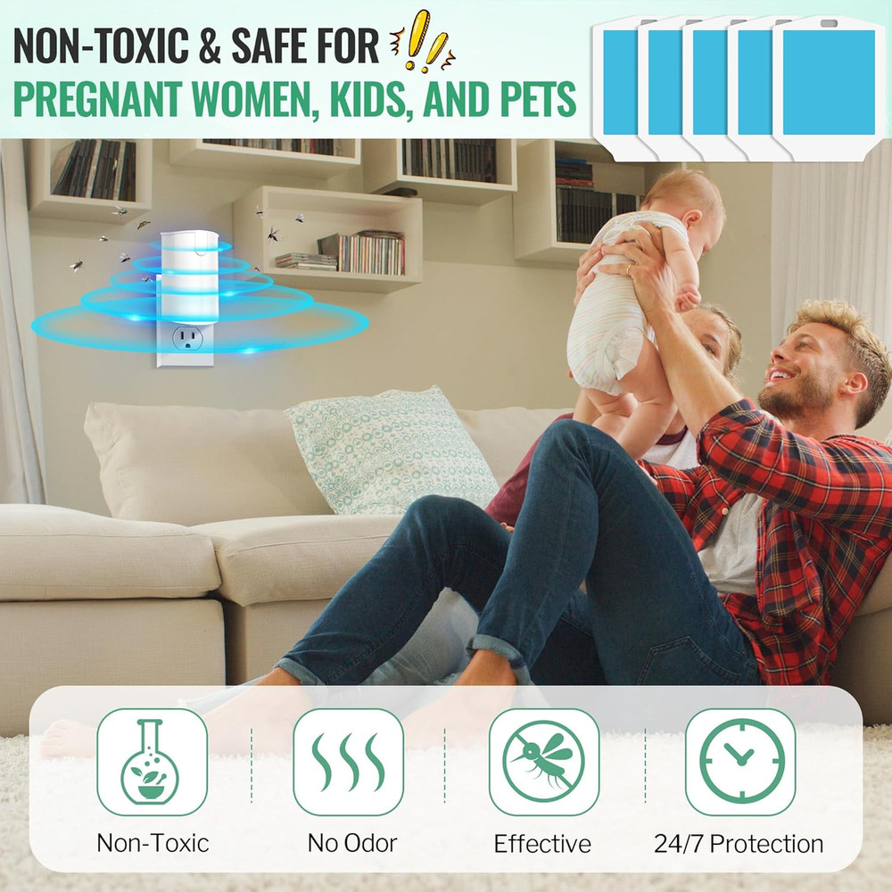 20 Pack Flying Insect Trap Refill, Compatible with Osvdo Indoor Plug in Fly Trap