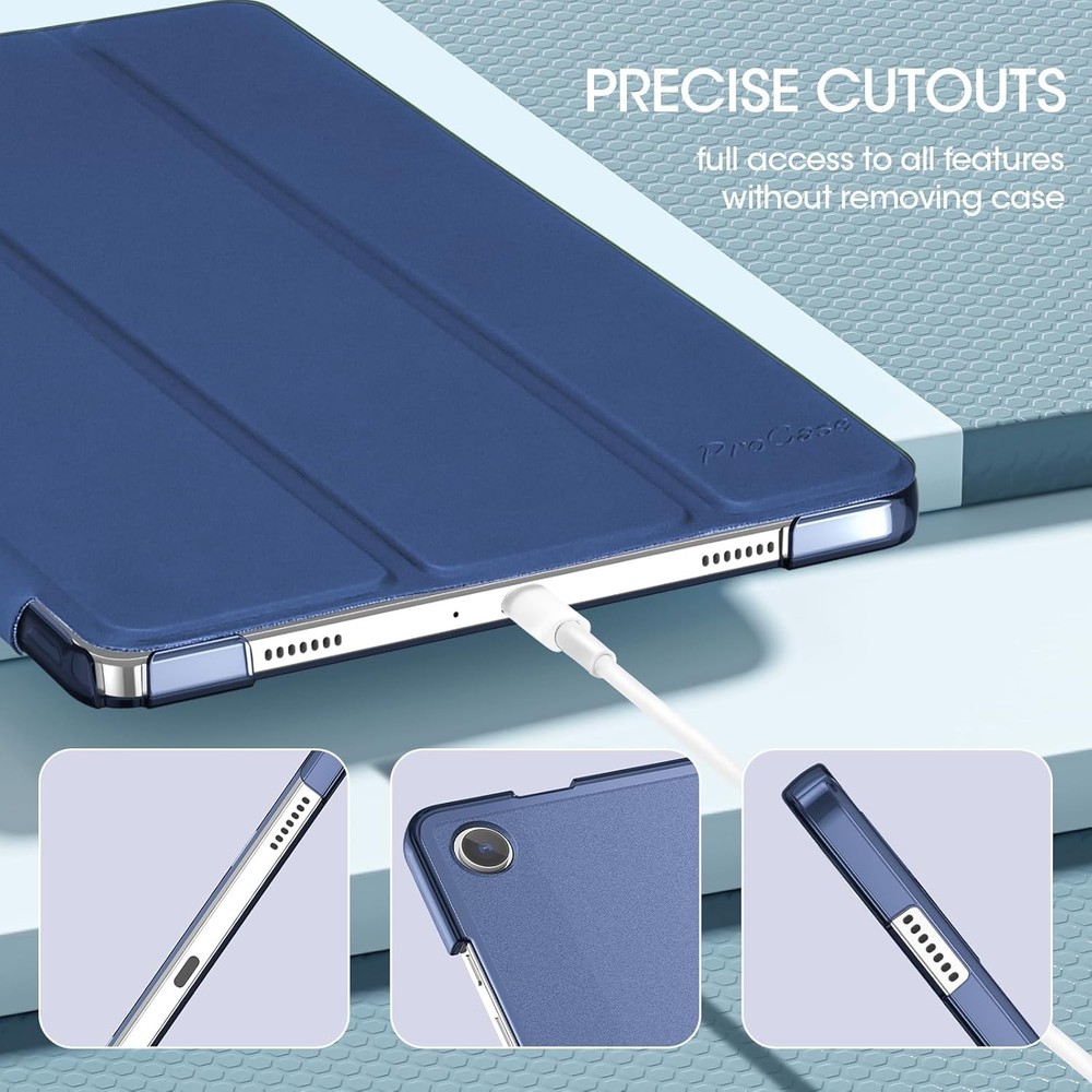 Elegant Hard Shell Tablet Case for 11" Galaxy Tab A11+/A9+ Plus - Translucent