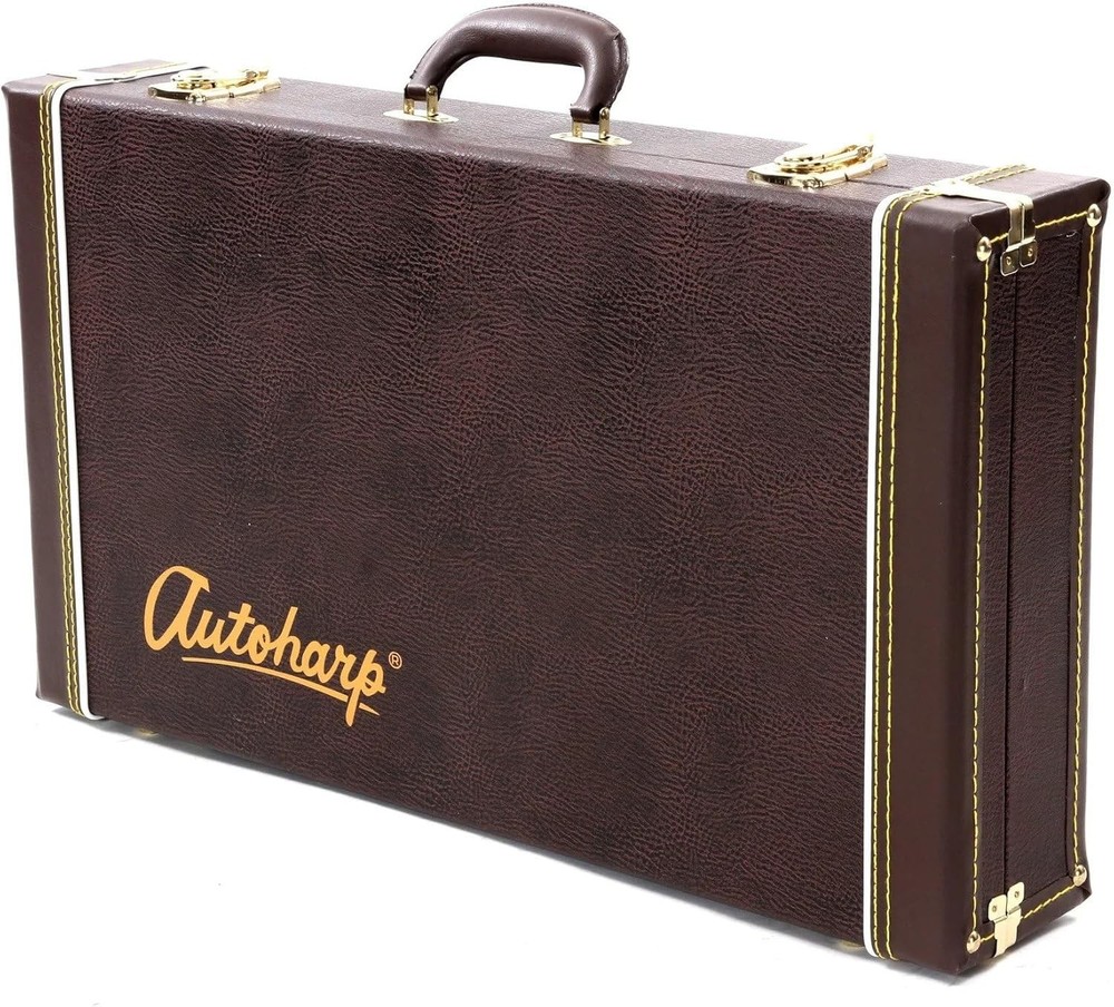 Oscar Schmidt AC449 Hardshell Auto Harp Case. Brown