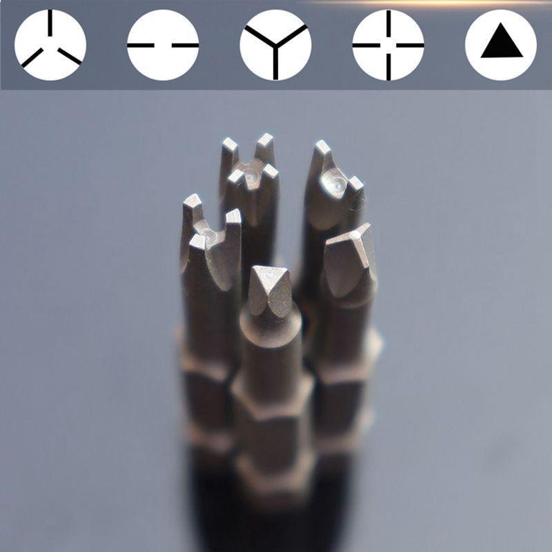 5pcs Special Shaped Screwdriver Set 50mm U-shaped Y-type Triangle Inner Cross Th
