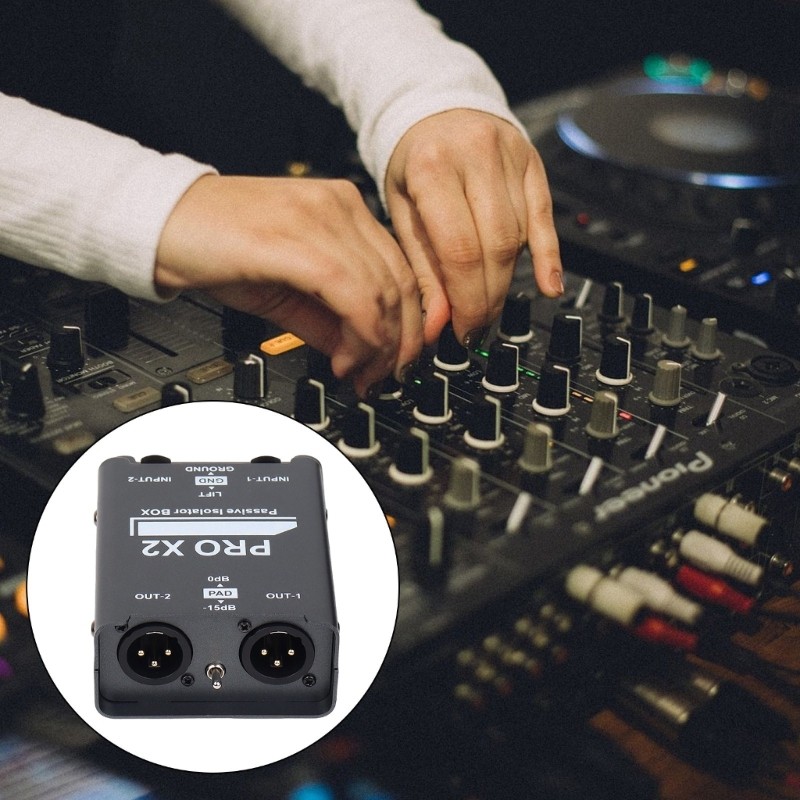 MAX2 Auditory Isolator Box 2CH Isolatation Blocks Electrical Interferences