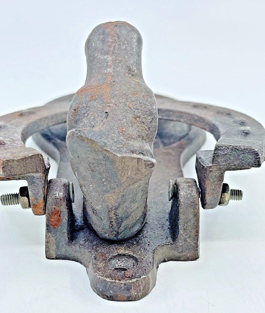 VTG Horse Shoe Head Star Solid Rustic Primitive Heavy Iron Door Knocker