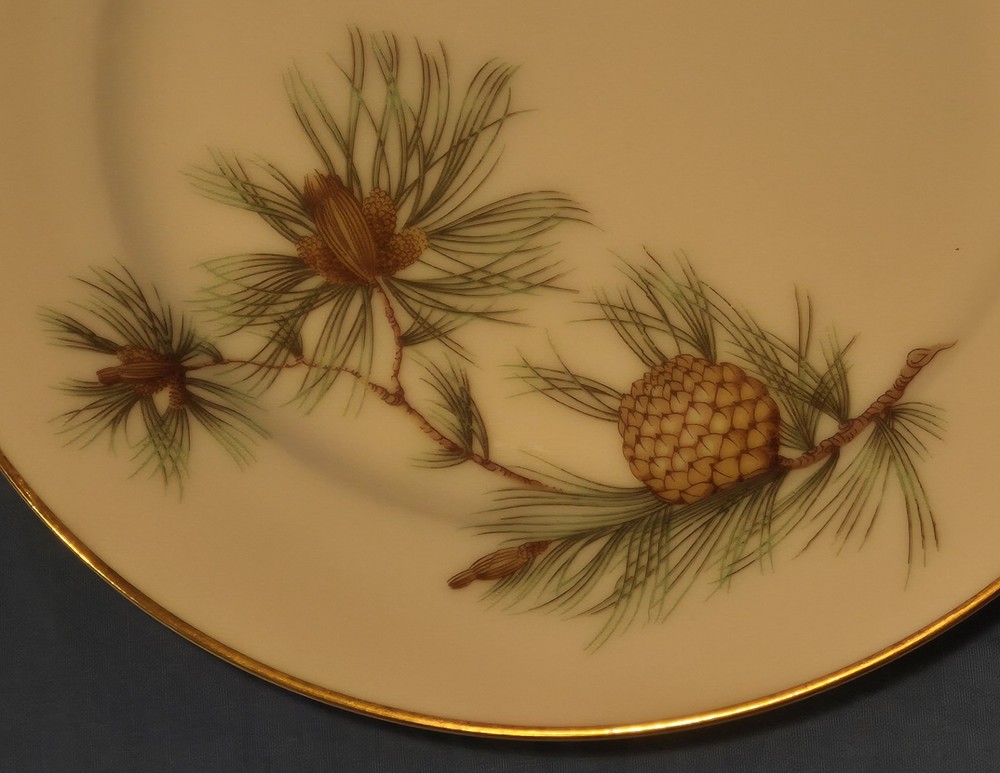 4 Rosenthal Aida PINE NEEDLE, Bread & Butter Plates, Germany EUC