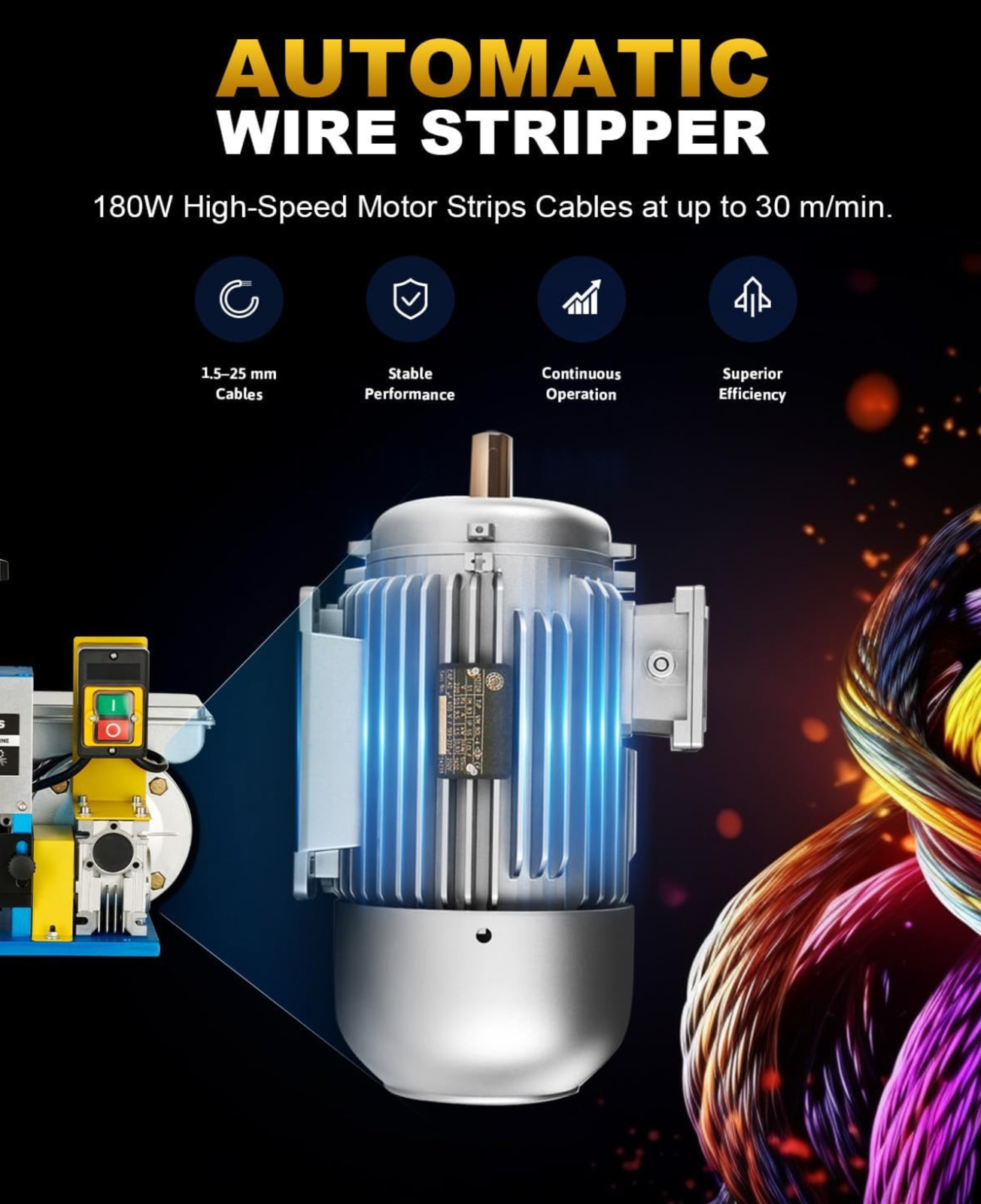 Pelacables Automatico Electrico Maquina De Pelacable Electricos Para Pelar Cable